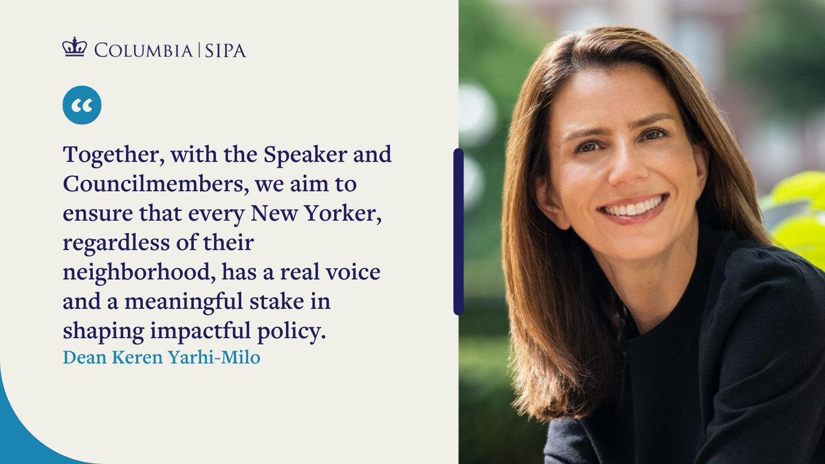 .@NYCSpeakerAdams announced her intent to collaborate with @Columbia on the @Commspeaknyc survey — a project that increases the diversity and influence of New Yorkers in policy-making through dialogue between community leaders, constituents, & governments.
council.nyc.gov/press/2024/03/…
