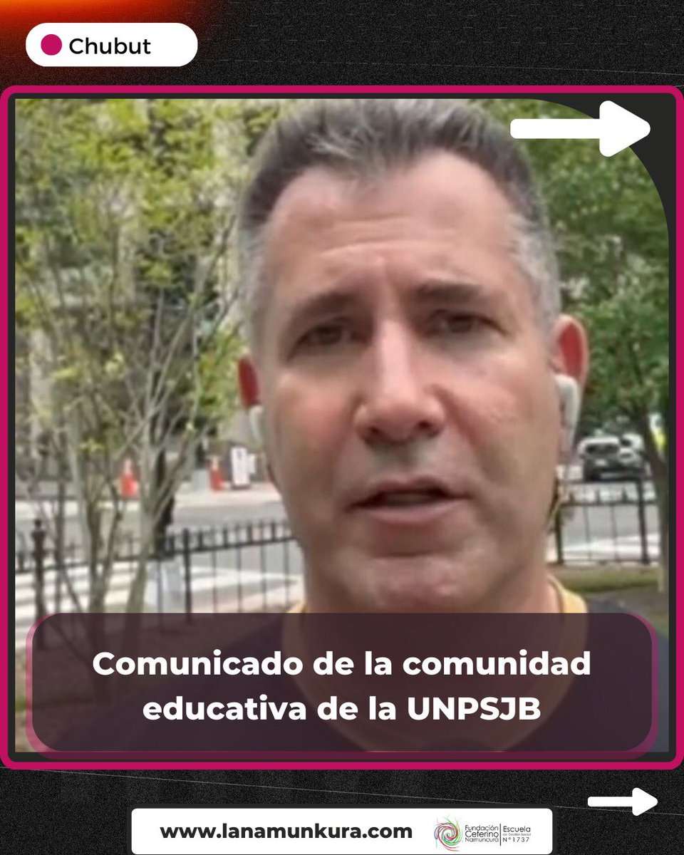 AHORA | Caso Bruno Sancci: comunicado de la comunidad educativa de la UNPSJB

🧵 En este hilo, publicamos la solicitada que este grupo de docentes, estudiantes, no docentes y autoconvocados de la Universidad de la Patagonia 👇