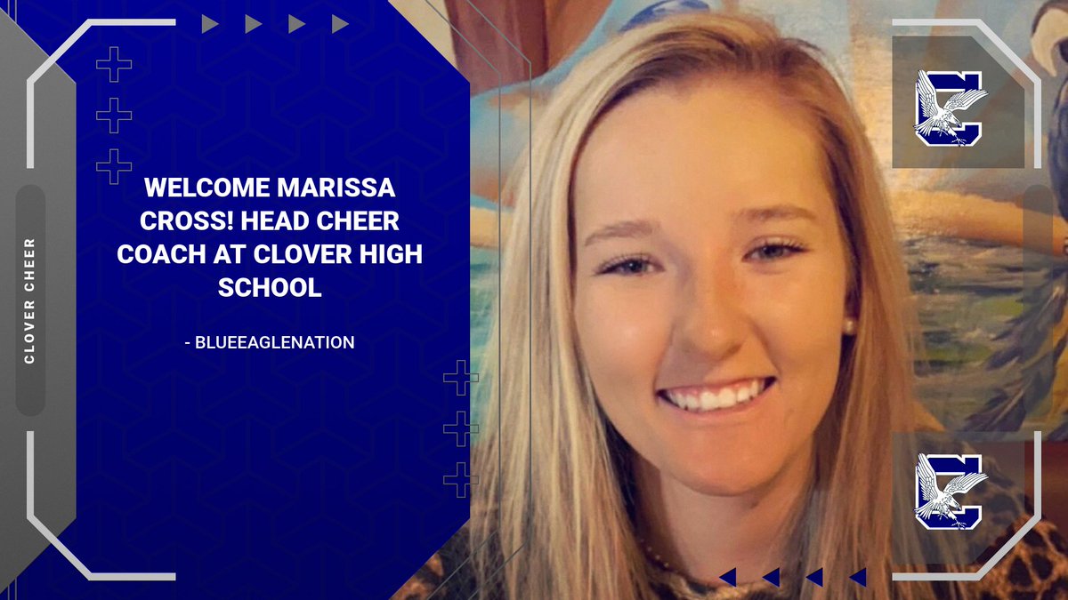 BlueEagleAD's tweet photo. Excited to have Marissa Cross back at CHS and leading our cheer program! Can't wait to see the great things we accomplish on the mat! https://t.co/ABM0OvH5fj