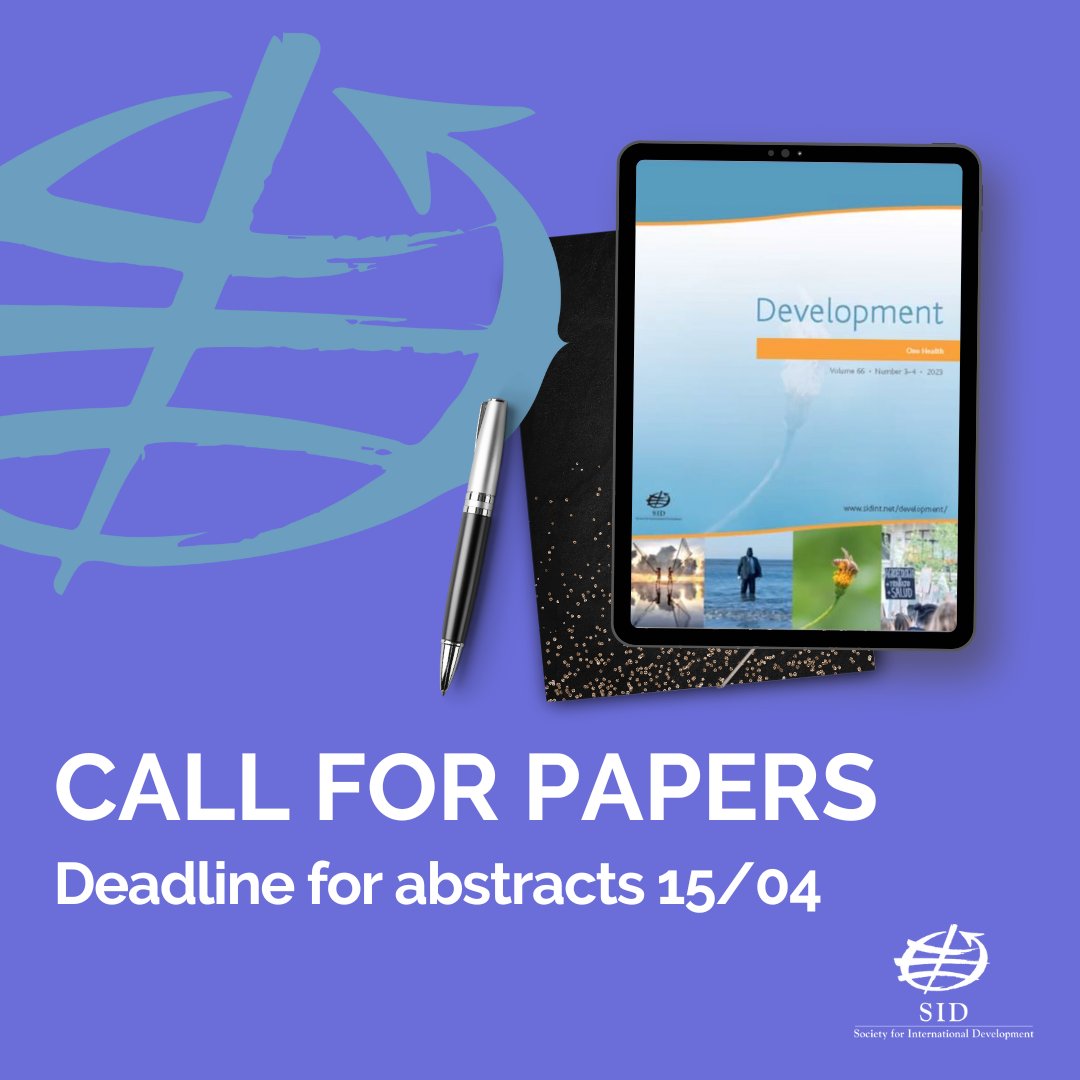 SID_INT's tweet photo. 📢 Call for Papers for SID Development Journal, published by @Palgrave!
📑 Tackling #Debt Traps: Rethinking International Debt Architecture & Debt Sustainability Assessments
🗓️ Deadline for abstracts: 15 April 2024
ℹ️ Details here: https://t.co/cLcijNNDR5 https://t.co/FM2SFeHCXs