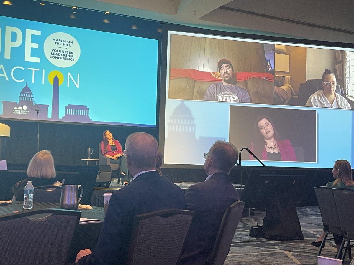 “You can’t have CF &amp; not have insurance.” - Shelby Luebbert, adult w/ #CysticFibrosis adult panel #CFFVLC  Stories from each person &amp; family that strives, sacrifices &amp; risks health to maintain essential medical care emphasizes hurdles &amp; society standards that have to be overcome.