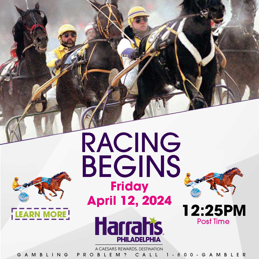 HarrahsPHL's tweet photo. Get set for the thrill of the race🏇 ! The 2024 Harrah's Philadelphia racing season kicks off on April 12. Stay tuned for more exciting #night racing news🌓 in 2024❗ #WinLikeACaesar #RaceLikeACaesar
Learn more: https://t.co/Pm0DcmqMsO
Gambling Problem? Call 1-800-GAMBLER https://t.co/aMPITY0aAX