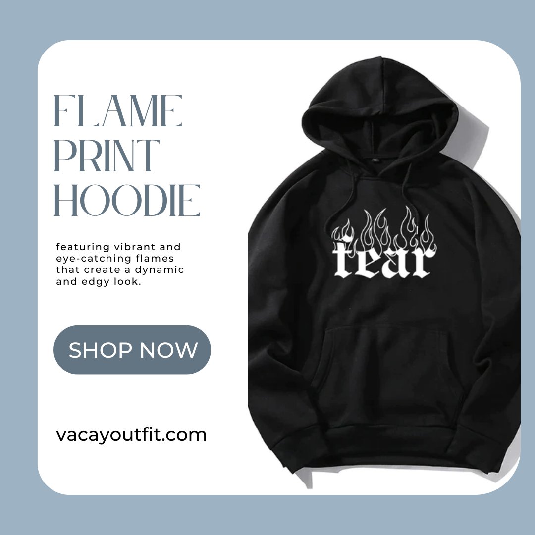 VacayOutfit's tweet photo. Set your style on fire with our Flame Print Hoodie! 🔥👕 Stay cozy and trendy in this eye-catching hoodie featuring a bold flame print design.
Shop Now: https://t.co/WN6cYpfLBX
#vacayoutfit #flameprinthoodie #shopnow https://t.co/aXzzx7AxpR