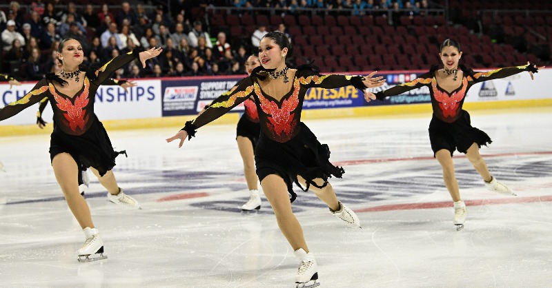 USFigureSkating's tweet photo. Skyliners junior is in position to bring home their fifth World medal after placing third in the short program at #WorldJSynchro! 🇺🇸

Full day 1 recap ⬇️