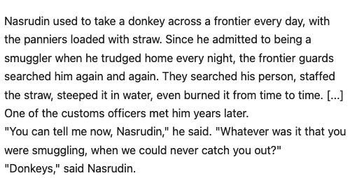 WeirdMedieval's tweet photo. a joke attributed to nasrudin, a medieval turkish humourist https://t.co/xrPorZZVVj