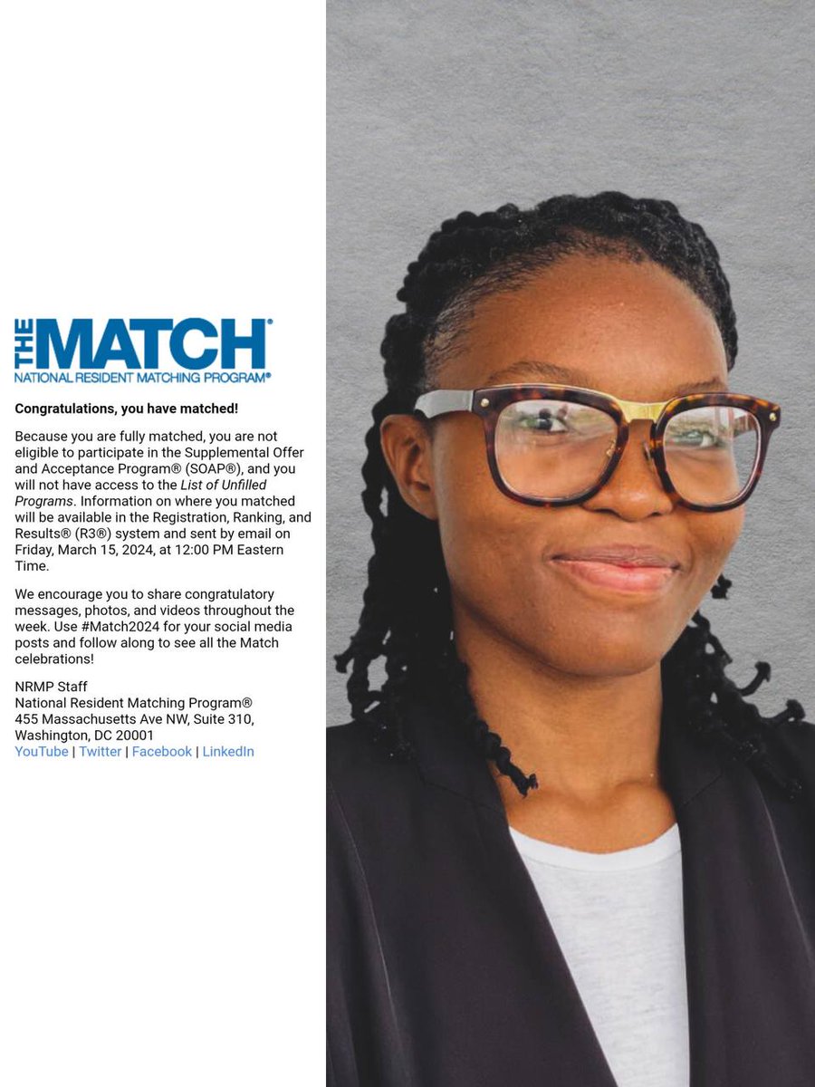 God did it! 🙌💯
I matched into residency!!!
I am going to be a Pediatrician!!😭🤍

#Match2024 #MatchDay2024 #PedsMatch2024 #FAAP