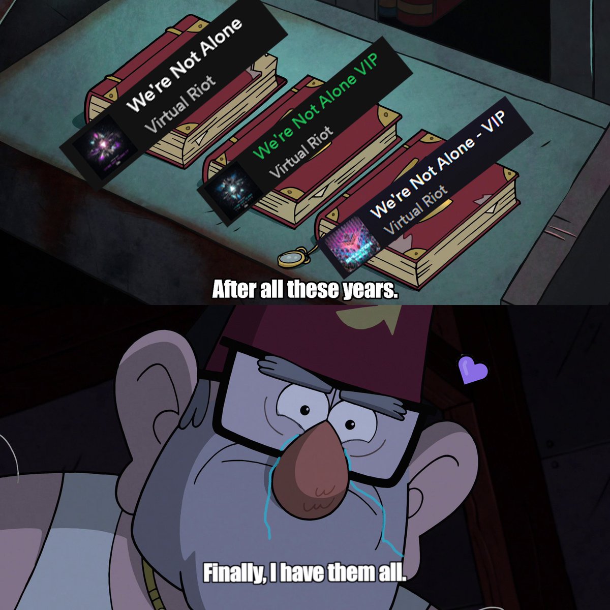 Goblin2720's tweet photo. Made this meme a while ago with Soundcloud release but re-did it again cause why not. Love the Simulation DLC! 
@Virtual_Riot <3 https://t.co/OuqC9ZGts4