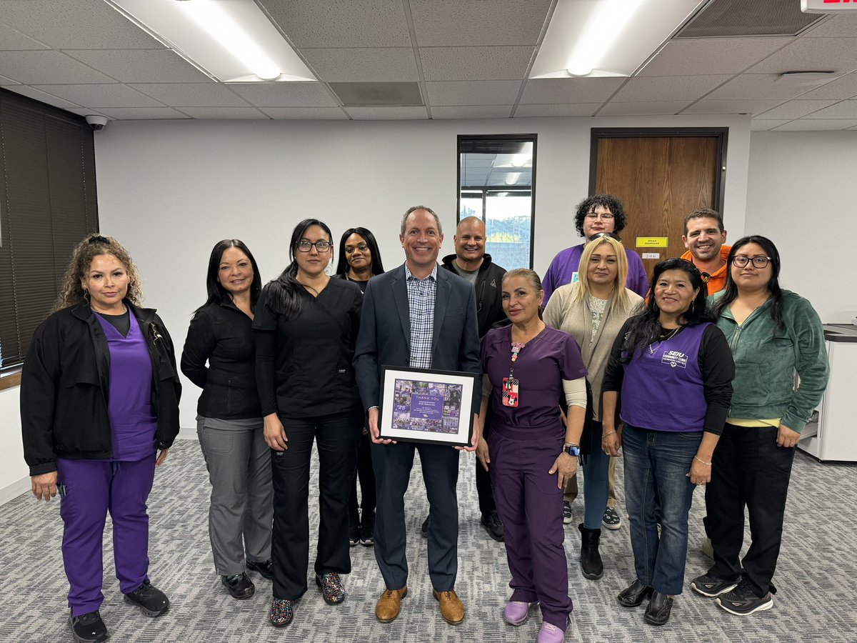 Proud to be named a healthcare champion. Thank you to @seiu_uhw for all that you do in the fight for healthcare justice.