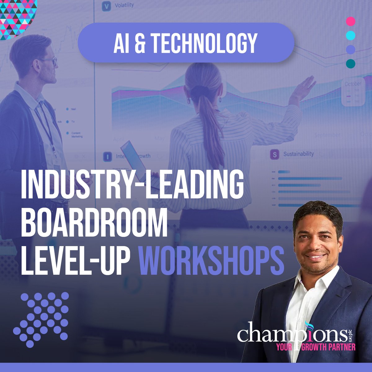 Our Boardroom Level-Up Workshops educate executives and board members about the strategic opportunities of AI. Visit our new dedicated website page, and contact our team for more information or to book an appointment: bit.ly/3ThKcJO #AI #Technology #Automation