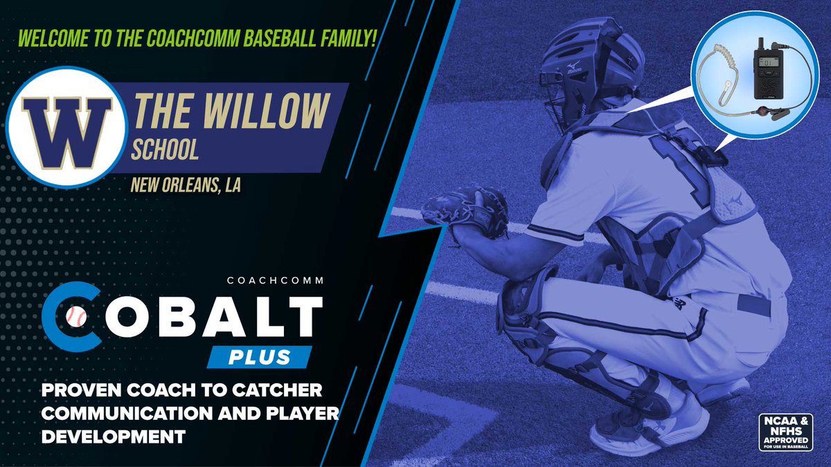 CoachComm's tweet photo. We'd like to welcome @ErronGoodwin and @Willow_Baseball to our #CoachtoCatcher family!

We hope you have a fantastic season! #GoLions

@RecruitWillowNO @lbcaupdates @CoachCommSouth #NextLevelBaseball #CobaltPLUS https://t.co/bLFkuowIhC