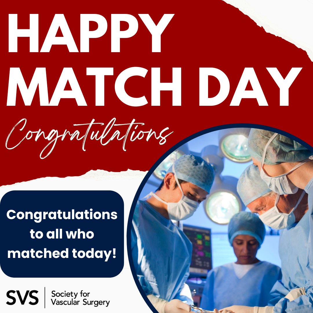 🎉 Congratulations to all the incredible students who matched today! Your dedication and hard work have paid off, and we're excited to officially welcome you to the vascular field! 🙌 #VascMatch #VascularMatch24