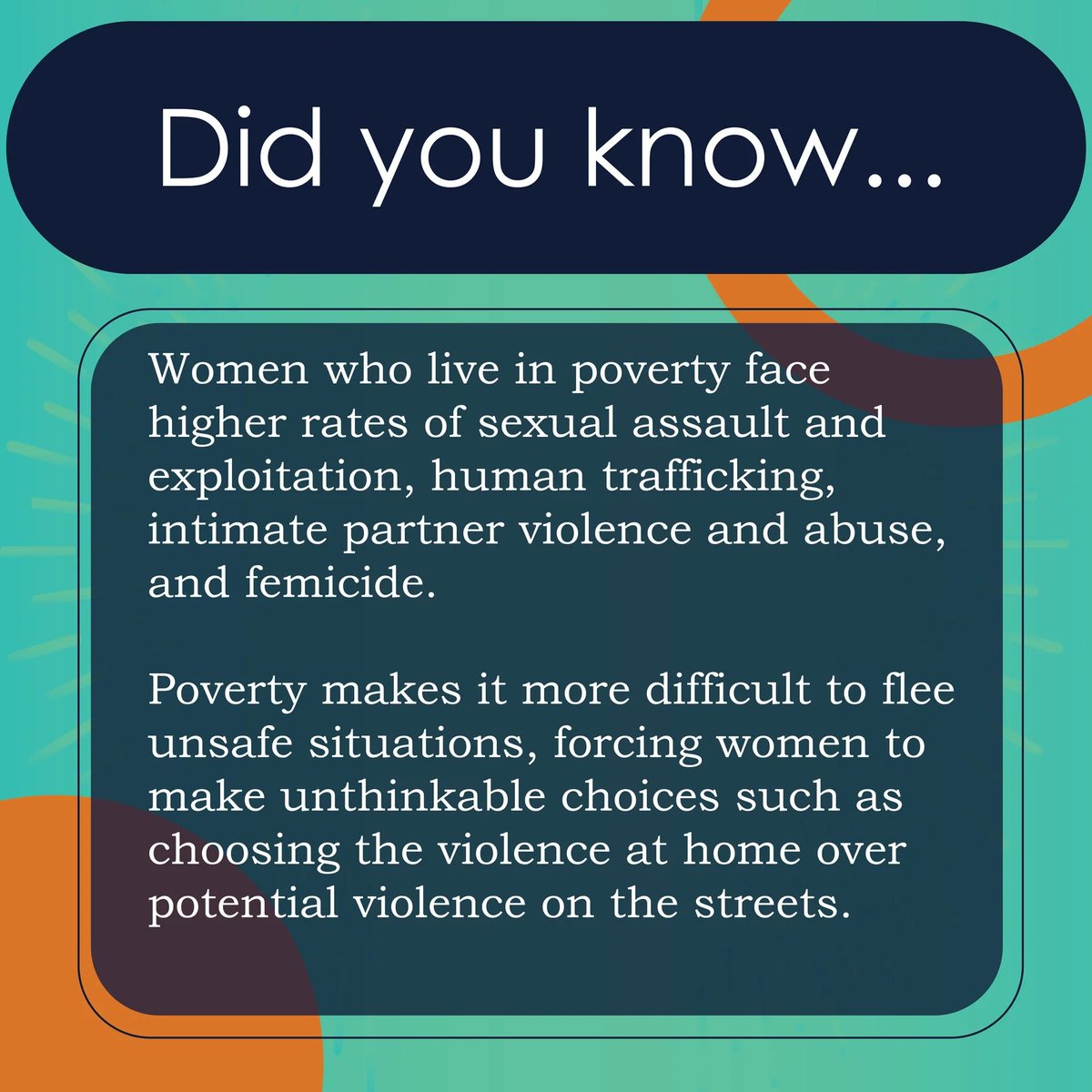 Living in poverty drastically increases a person’s likelihood of experiencing gender-based violence including violence against #MMIWG2S. Call to Justice 4.5 explicitly calls for a guaranteed livable basic income. #BillC223 #GLBI #Winnipeg #Manitoba