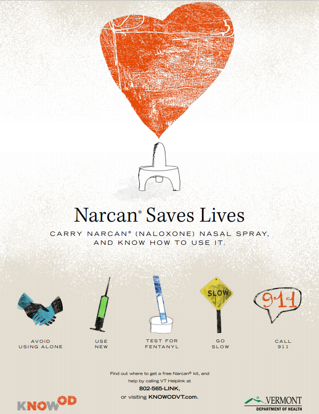 Take steps to reduce harm or lower the risk of experiencing or dying from an overdose. Learn more about the VT Department of Health's KnowOD opioid overdose prevention campaign here: ow.ly/vHAt50QJjN1 #OverdosePrevention #NarcanSavesLives