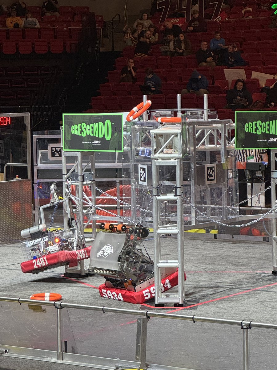 amazing W for the red alliance in march 35 with <a href="/FRCteam2481/">The Roboteers</a> and @crowbotics5934 !! amazing shots thrown by <a href="/FRCteam2481/">The Roboteers</a>