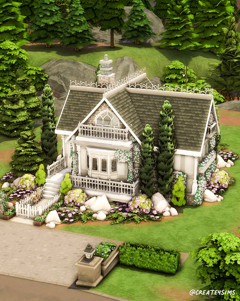 Jeweler cottage || no CC New speedbuild out 💎🌿 Check it out: youtu.be/AFYnfXNqoFc?si… #TheSims #Sims4 #showusyourbuilds @TheSims