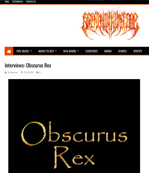 Obscurus_Rex's tweet photo. When Breathing the Core wants an interview, you don't say "no".
https://t.co/qqLjQkY206
#Obscurus_Rex #music #HeavyMetal #interview https://t.co/6PMyhmYzQ9