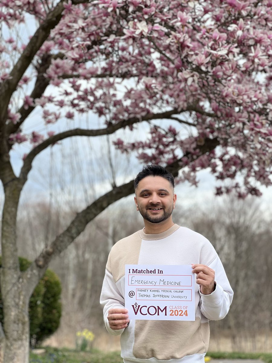 l'm elated to start my Emergency Medicine journey as a resident at @JeffEMRes #Match2024 #EMbound @vcomvirginia