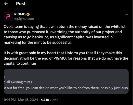 macro_intern's tweet photo. I do not recommend gambling at a casino that will shut down if they don’t get 100k USD from a pre-sale https://t.co/mTZwilR3Zx