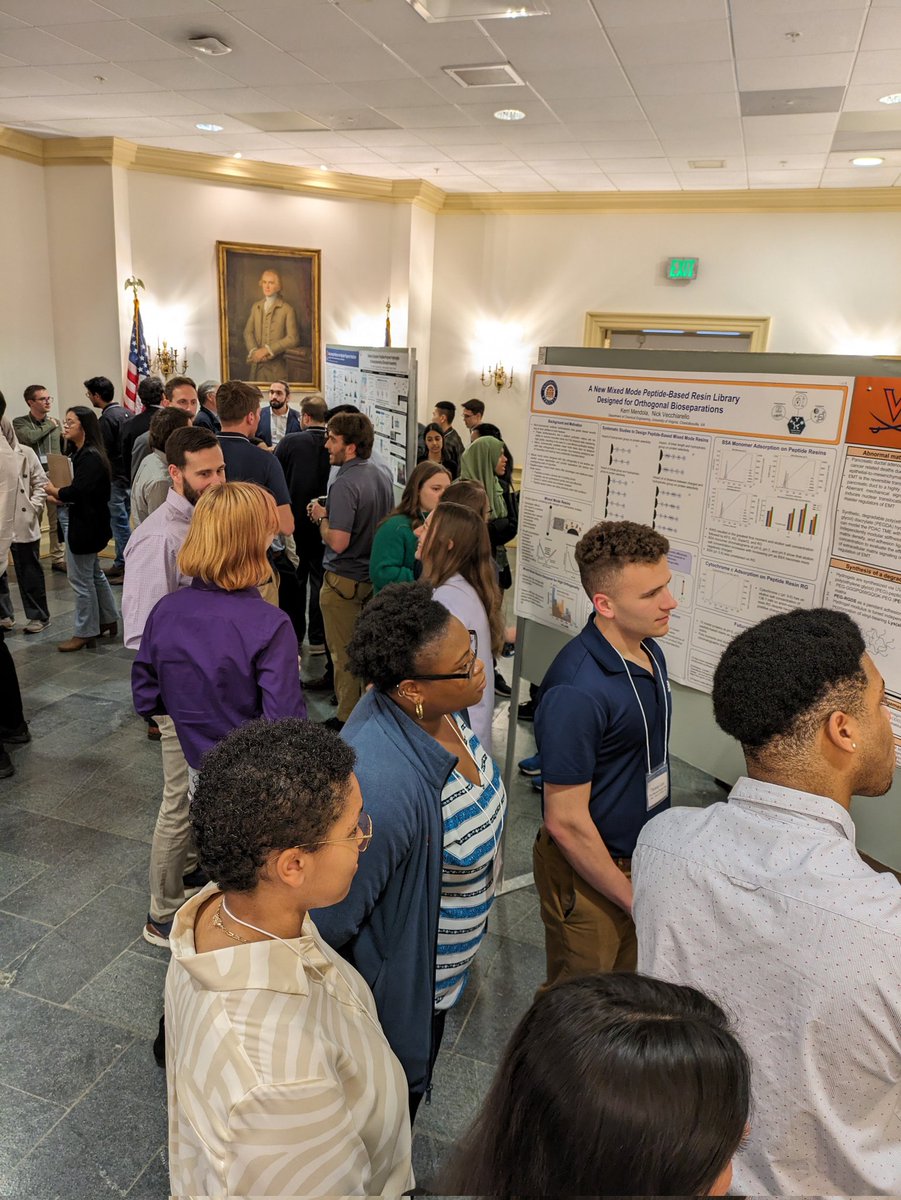 And finishing with a poster session! Chemical Engineering Research Symposium at UVA.