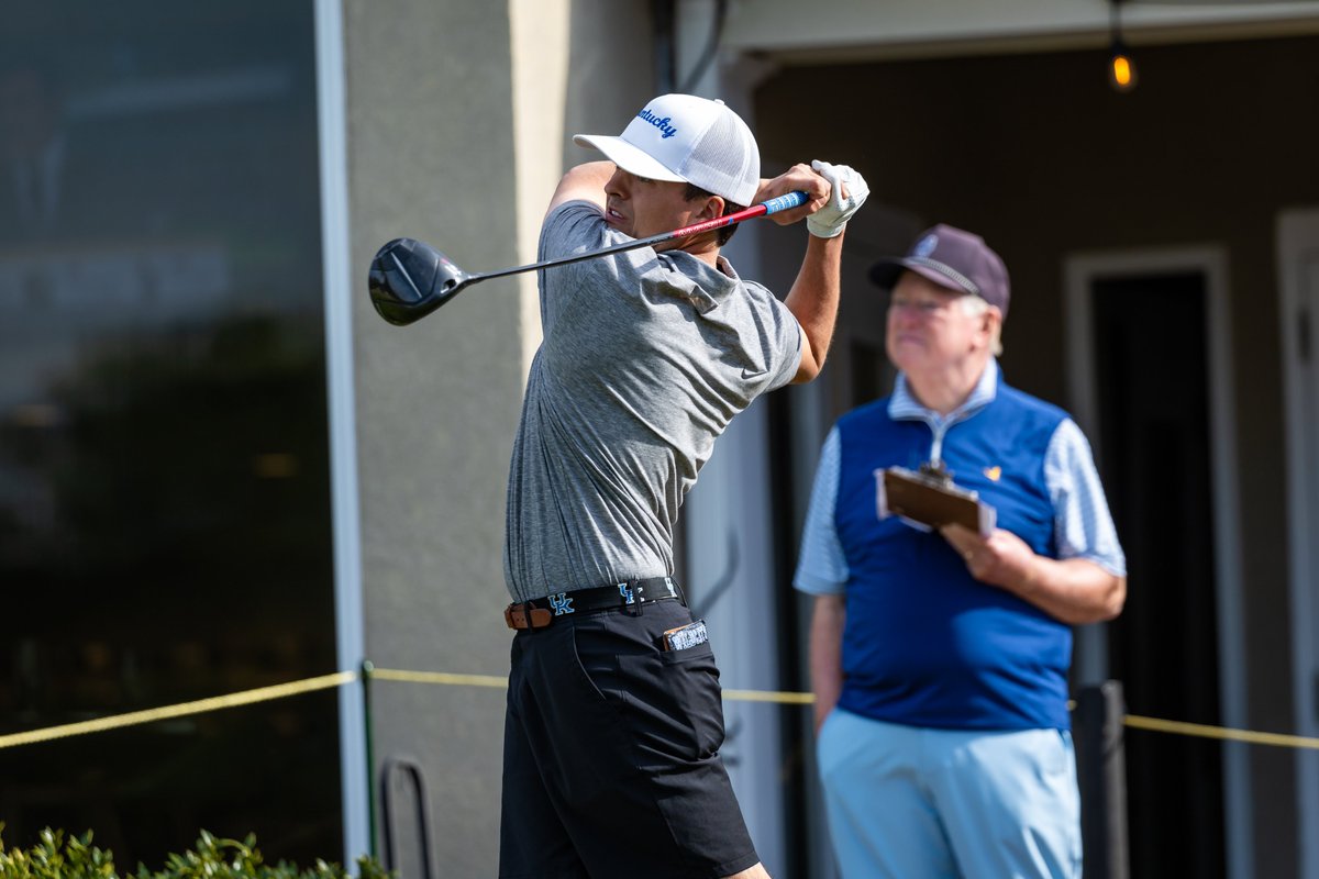 𝙍𝙤𝙪𝙣𝙙 1 𝙎𝙘𝙤𝙧𝙚𝙨

5. Alex Goff: 68 (-4)
T16. Jansen Preston: 71 (-1)
T16. Oakley Gee: 71 (-1)
T16. Kevin Watts: 71 (-1)
T16. Jackson Lalonde: 71 (-1)*
T69. Campbell Kremer: 77 (+5) 
*Individual 

3. Kentucky: 281 (-7)

#WeAreUK #GoBigBlue