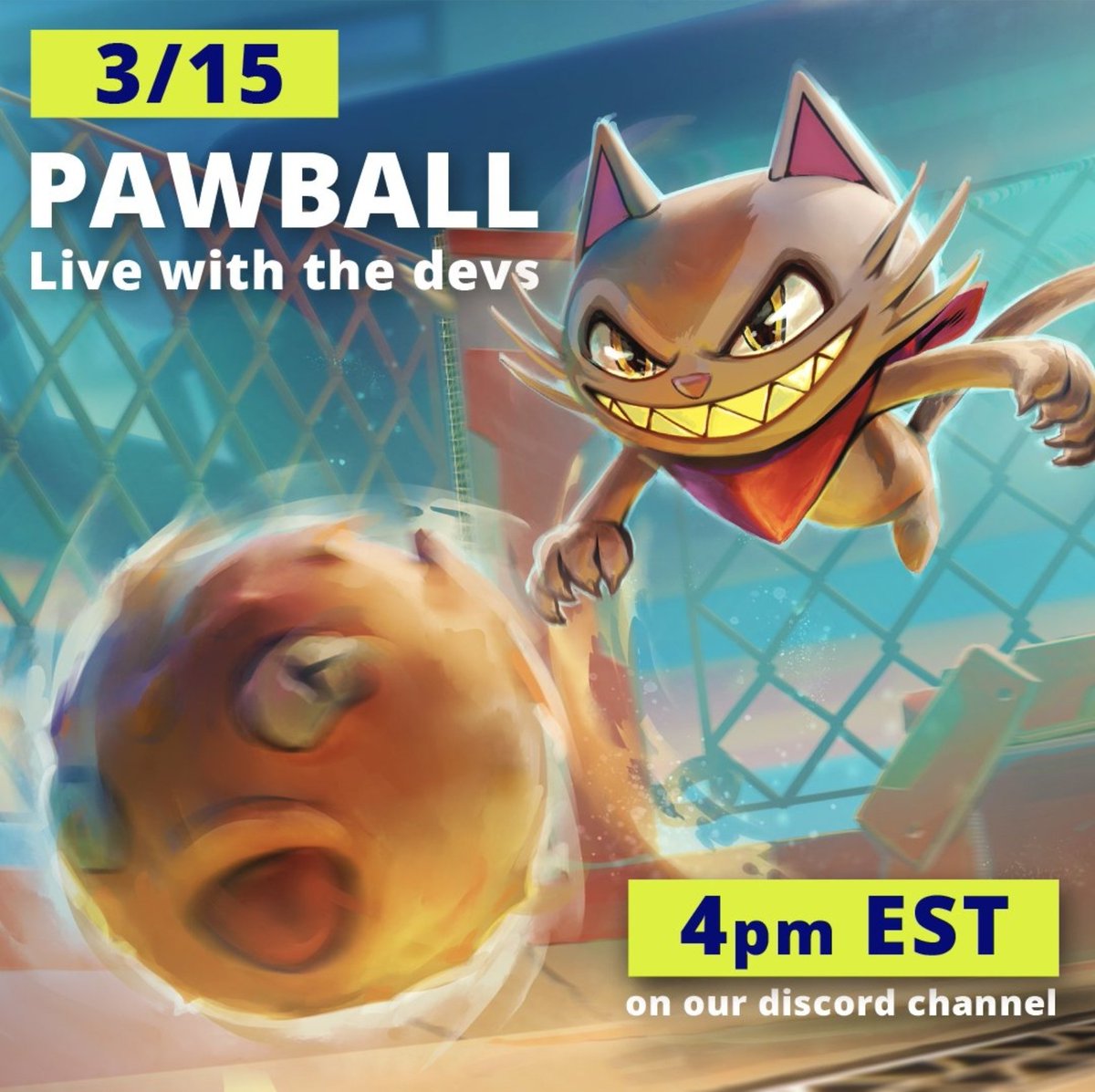 In less than a hour, we will be love at our discord streaming for the first time @PawBallVR , come join us 🐱⚽️ discord.com/invite/nZUTuEZ…