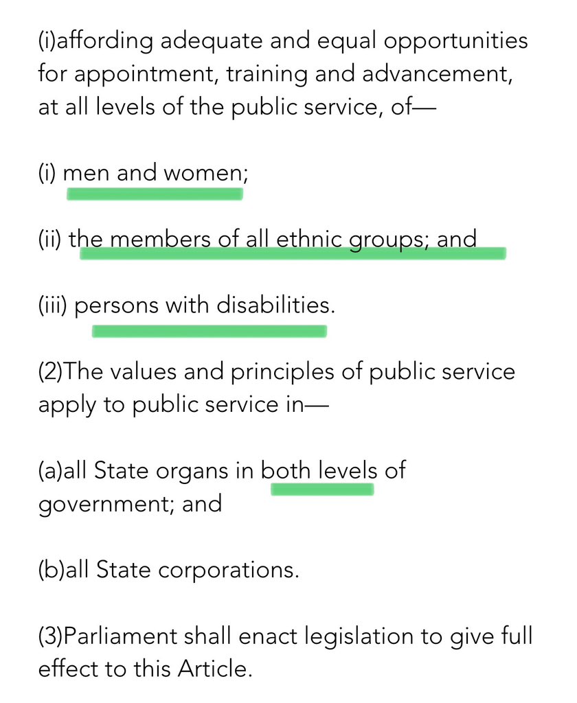 Constitution of Kenya article 232. Values and principles of public service 

#KnowYourConstitution