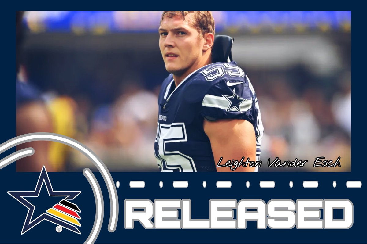 RELEASED! the @dallascowboys and former first round pick @VanderEsch38 are parting ways. He missed 12 games last season with a serious neck injury. All the best for you, your health and your future wolfhunter! You’ll be missed!✭
