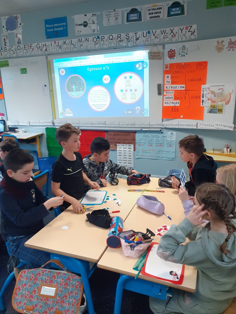 EcoleChandai's tweet photo. #SemaineDesMaths : Escape game "le pentathlon des Rives ". Tous les élèves motivés pour résoudre les énigmes https://t.co/XSCF8sQM5l