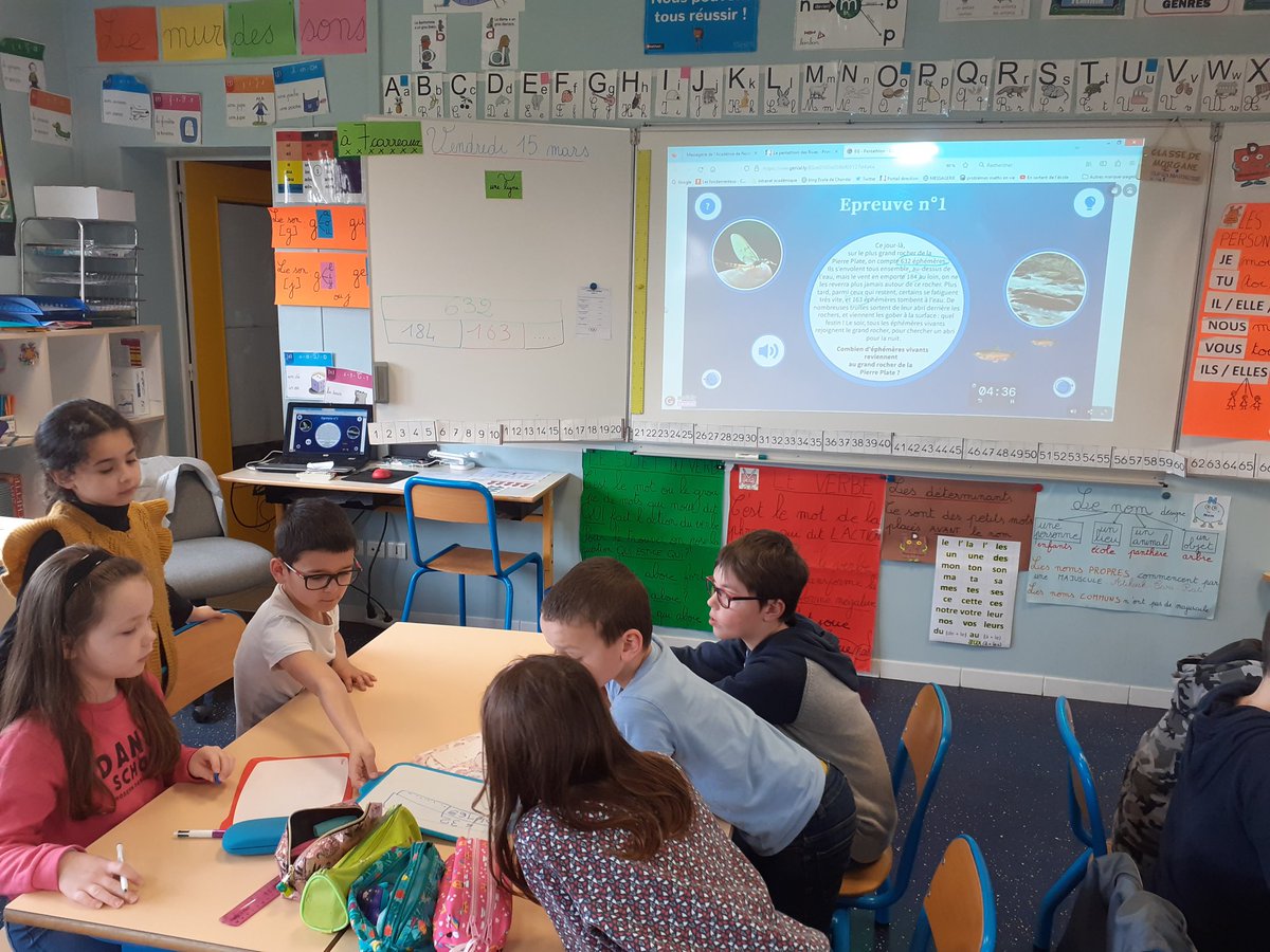 EcoleChandai's tweet photo. #SemaineDesMaths : Escape game "le pentathlon des Rives ". Tous les élèves motivés pour résoudre les énigmes https://t.co/XSCF8sQM5l