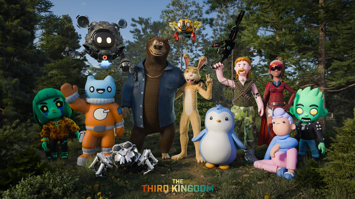 Roll call! The Third Kingdom just got a lot bigger! Let's welcome our friends as they join us on an exciting journey of exploration and discovery: <a href="/walkerworld_/">Walker World ( 🔜👽🥩 )</a> <a href="/coolcats/">Cool Cats</a> <a href="/doodles/">doodles</a> <a href="/pudgypenguins/">Pudgy Penguins</a> <a href="/Deadfellaz/">Deadfellaz</a>. 🏰
