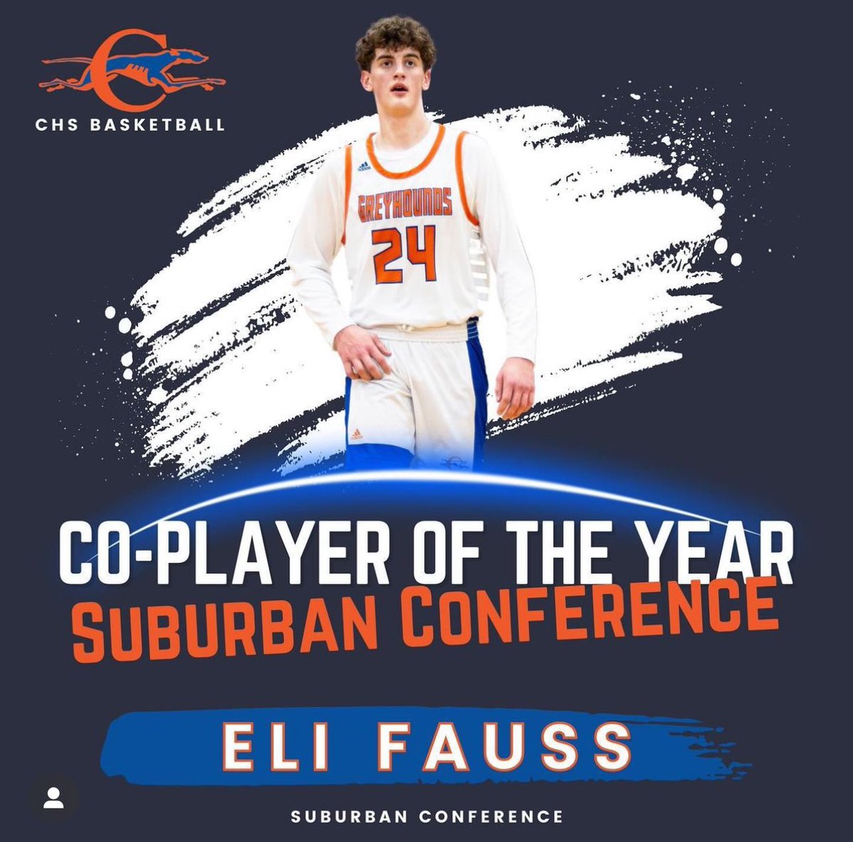 Congrats to 2025 6’7 Eli Fauss who was named CO-Player of the year in the suburban blue conference ‼️‼️

#Production