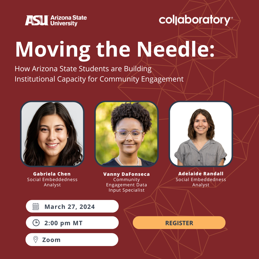 We are excited that members of our student staff team will be part of their very own panel with <a href="/CeCollaboratory/">Collaboratory</a> in a couple of weeks. These young women represent a variety of majors across our different academic units and will talk about their work!

<a href="/asunews/">ASU News</a> <a href="/SundevilCareers/">ASU Career Services</a>