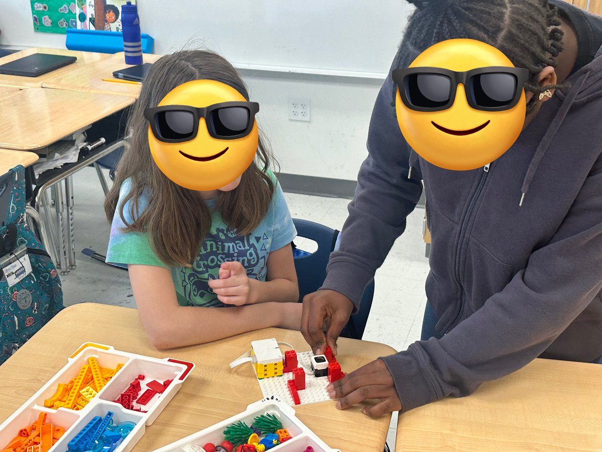 Today we had a visit from <a href="/LaDucaSTEM/">Heather LaDuca</a> and <a href="/gingercberry/">Ginger</a>. Students collaborated to go through the engineering and design process in order to code a <a href="/LEGOEDUCATION/">Education</a> trash-eating monster to complete a tedious task. The students really enjoyed this hands on experience, thank you!