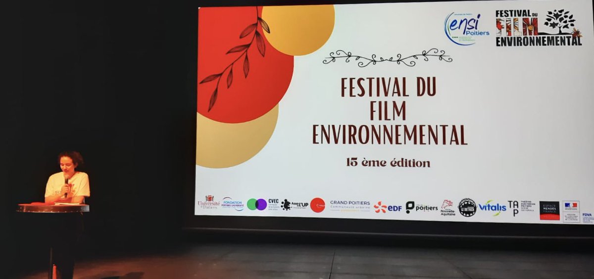 🔴Clôture du 15ème Festival du film environnemental @FFE_ensip de @ENSIPoitiers avec la soirée de compétition de courts-métrages

Merci aux participants et👏🏻 aux lauréats pour leurs films qui sensibilisent le public au respect de l'environnement, de la 🌍 et de sa #biodiversité