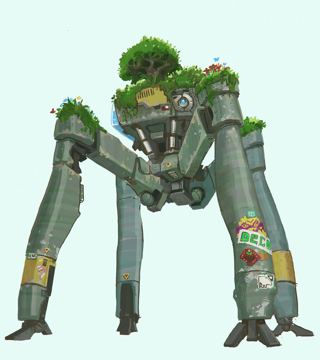 A robot gardener for Orto the Last Arboretum. not a lot of them left but Orto have a few in service