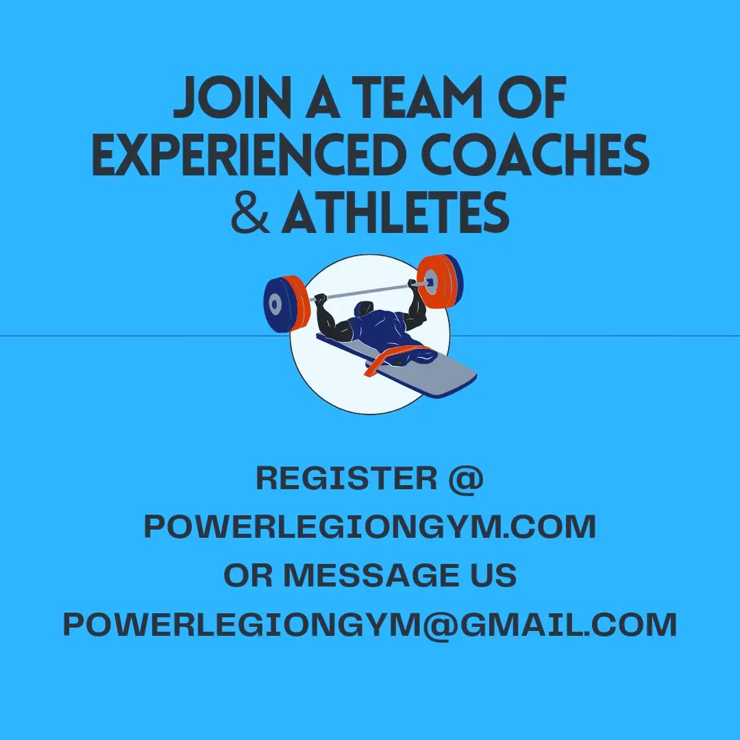 Are you interested in getting involved with Para Powerlifting? A local team of experienced coaches and athletes are looking for new members! Check out the link below for more information and how to register! powerlegiongym.com/parapowerlifti…