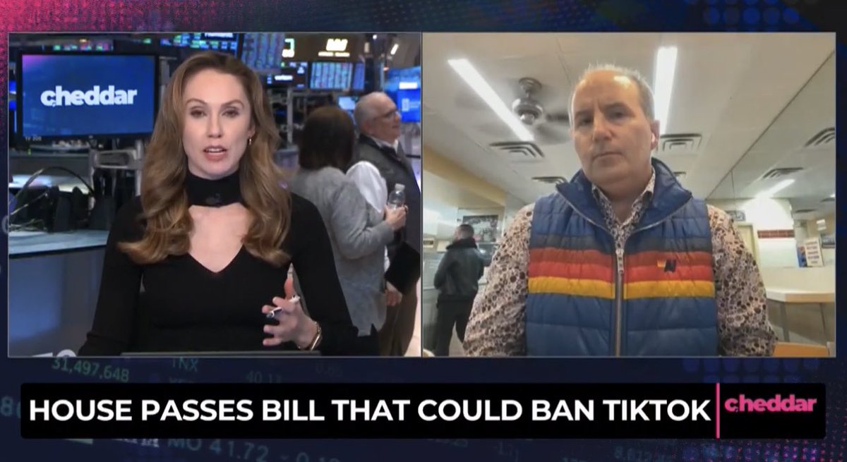 Great to be on @cheddar with @KristenScholer discussing the TikTok game of high stakes poker in the Beltway and where we see this all going 🍿📺👇