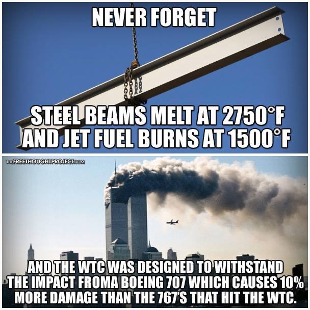 Is there a solitary soul out there who is stupid enough to still believe the lies from the TV about 9/11? If so, they are probably vaccinated x 6 and won’t be around much longer.