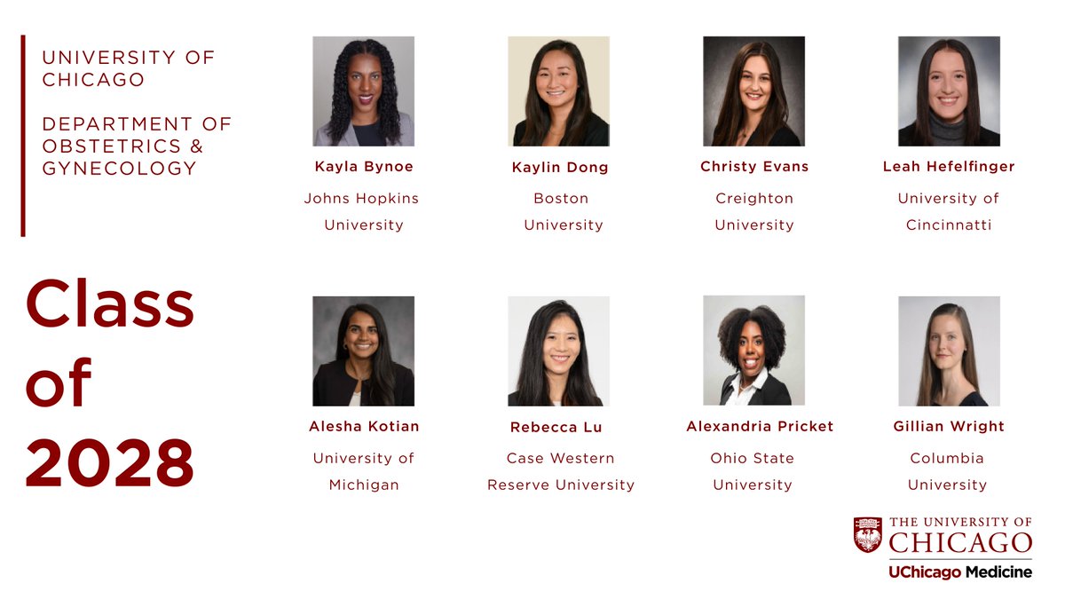 🎉Congratulations to all the residents on Match Day! We're thrilled to welcome the class of 2028 to our OB/GYN team! Your journey ahead is filled with exciting opportunities, and we can't wait to see all that you'll achieve. #MatchDay2024 @UChicagoMed