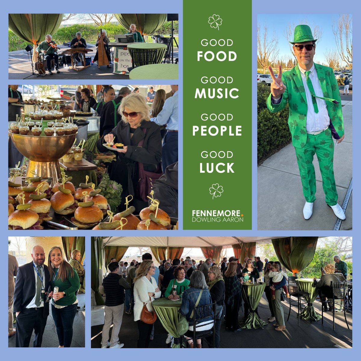 We celebrated with our annual St. Patrick's Day party hosted by Fennemore's Fresno office. The event started in the early 1990’s honoring Mike Dowling who was proudly Irish. 

#StPatricksDay #LuckOfTheIrish #Fennemore #Fresno #CentralCalifornia