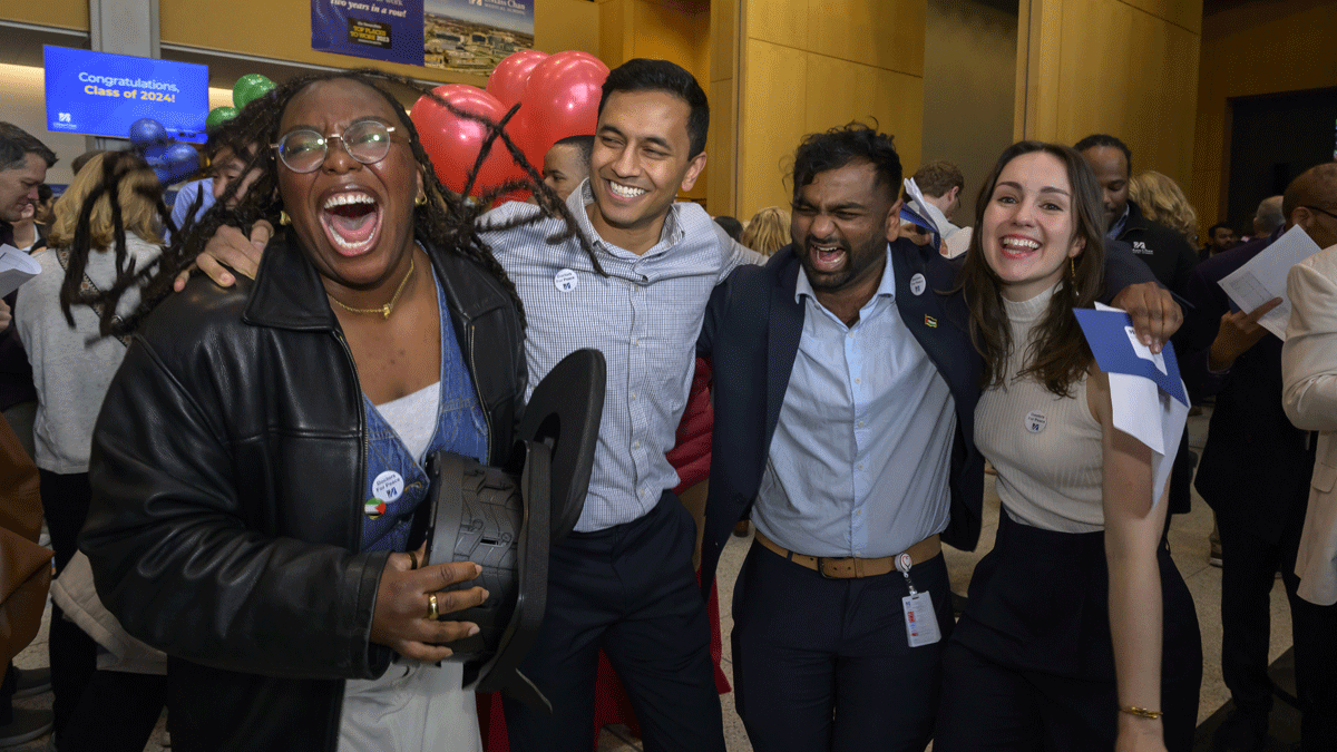 UMassChan's tweet photo. Match Day is a family affair at UMass Chan Medical School. One hundred and 60 UMass Chan medical students learned today where they will be completing their residences, with nearly 50 percent matching in primary care. 

#Match2024 #UMassChanMatch #UMass @UMass @NUFeinbergMed https://t.co/Mu6Fse4ZSB