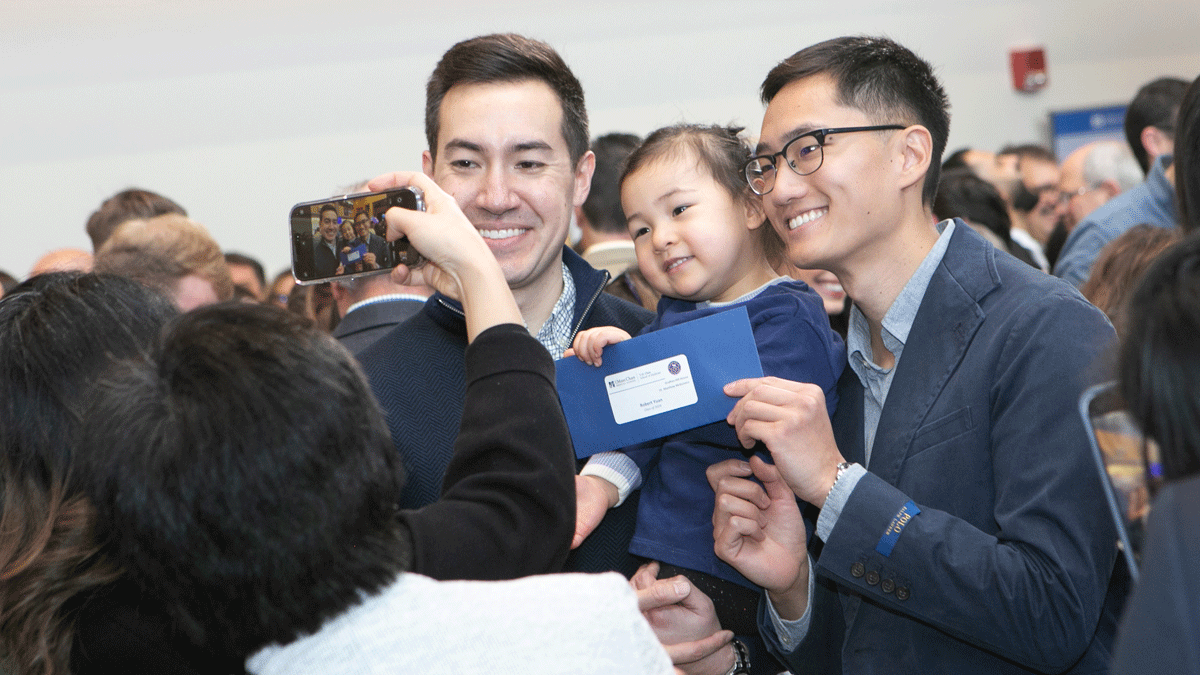 UMassChan's tweet photo. Match Day is a family affair at UMass Chan Medical School. One hundred and 60 UMass Chan medical students learned today where they will be completing their residences, with nearly 50 percent matching in primary care. 

#Match2024 #UMassChanMatch #UMass @UMass @NUFeinbergMed https://t.co/Mu6Fse4ZSB