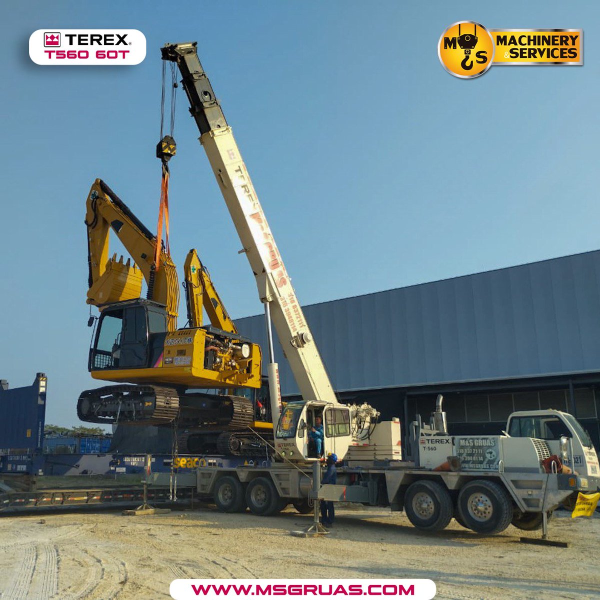 msgruas's tweet photo. Nuestro equipo y nuestra Terex T560 en acción.

¡Somos tu mejor elección!... 😉

👉 https://t.co/JW0F2SViHP
📞 O llámanos al 318 837 21 11

#msgruas #MachineryAndServices #crane #elevacion #proyecto #alquilergruas #gruasmoviles #transporte https://t.co/PdqiN9yxjq