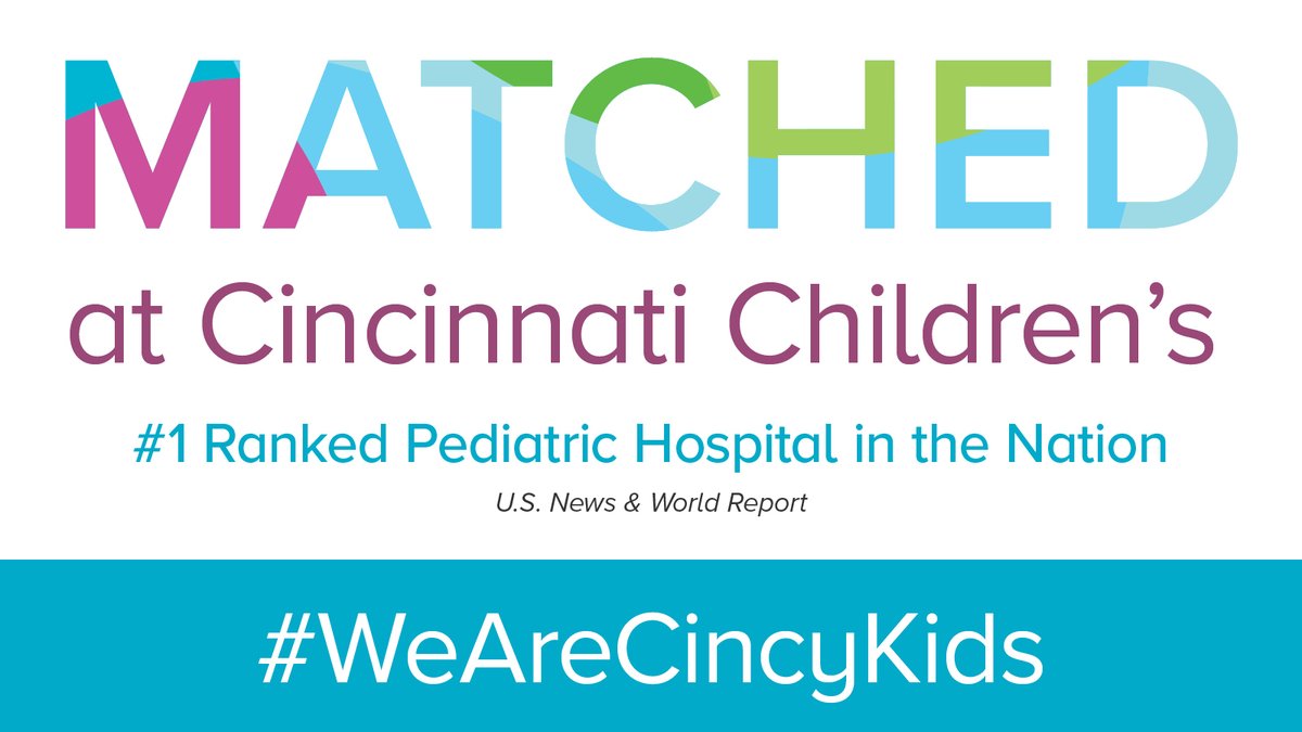 Happy Match Day!! Excited to welcome our next class of Cincinnati Children's interns.  #WeAreCincyKids #Match2024