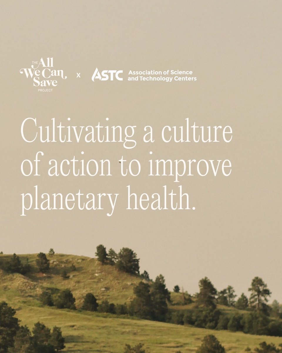 AWCSP + ASTC = sowing seeds of change, together 🌱💪 We’re overjoyed to be supporting Seeding Action, @ScienceCenters’s new initiative to build hope and spur action for the planet within museums and science centers everywhere.