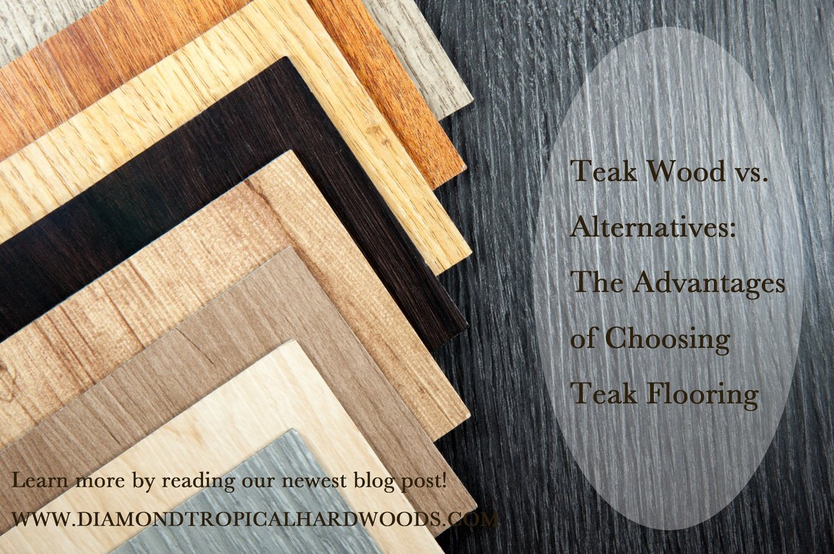DiamondTeak's tweet photo. "Explore the unmatched benefits of teak flooring! 🌳 
Our new blog reveals why teak is the superior choice for woodworkers and lovers of high-quality, sustainable wood products. Dive in to learn more! #TeakAdvantages #WoodworkingExcellence"
https://t.co/LnDtv99DY6 https://t.co/RV8G1WO7Ws