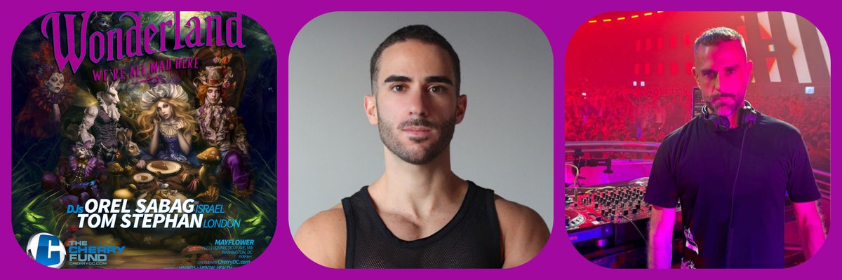 ===> WONDERLAND

dj Orel Sabag (Israel). dj Tom Stephan
Saturday, April 6, 2024 / 10 PM (Doors Open)
10:30 PM – 3 AM 
The Mayflower / 1223 Connecticut Avenue, NW 
VIP Passes ($200) / Tickets ($60)
cherrydc.com

#HIV #AIDS #MentalHealth #Community #CreatingCommunity