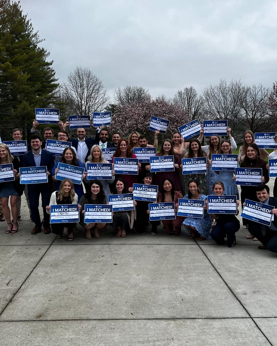 This morning friends and family gathered across the Commonwealth as more than 190 medical students matched into a residency program to continue their medical training. Congratulation to all of our students and the bright future ahead! 🎉💙 😺 #matchday2024 #residency