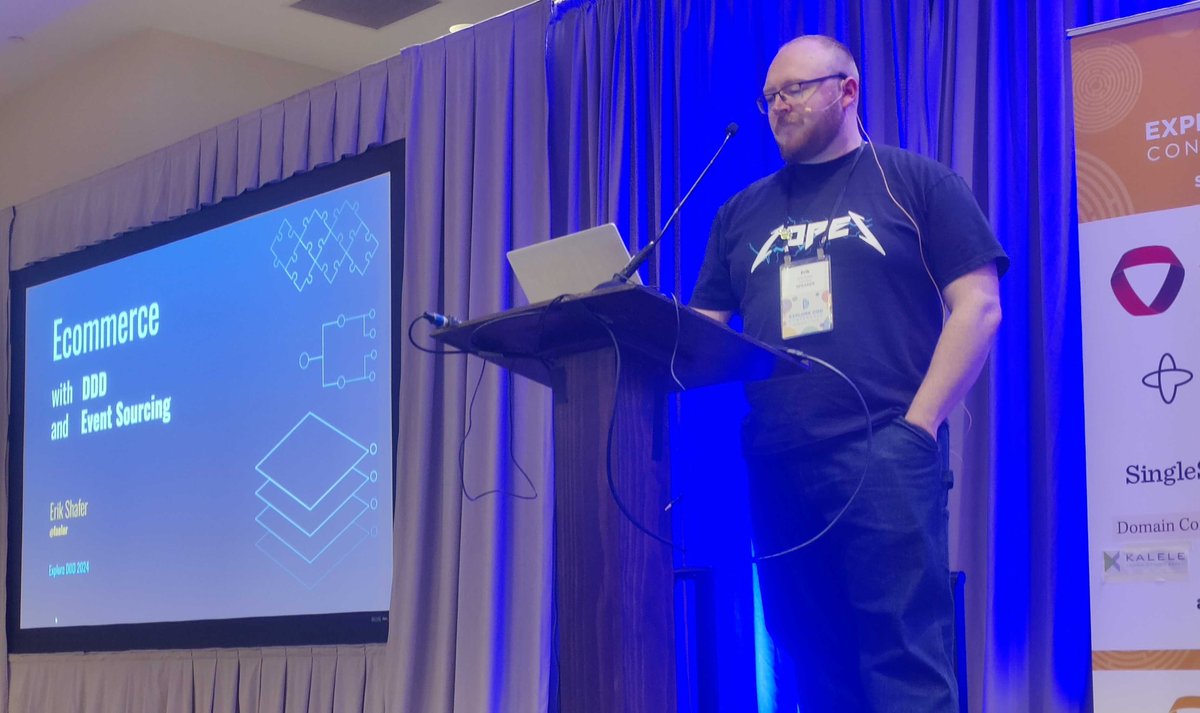 kurrent_io's tweet image. &quot;If data is an asset to your organization, why aren&apos;t you treating it like one?&quot; 
Erik Shafer in his presentation today at @ExploreDDD. Keep an eye on the conference channels for the recording of this talk and all the other great speakers that took the stage this week! #EDDD