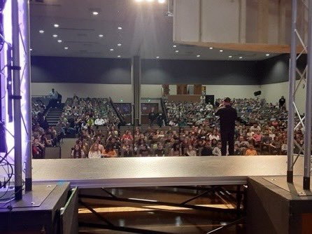 New Generation was thrilled to perform their award-winning competition show one more time! We had a great time performing for all of the elementary students today! Hope you had fun at our birthday party! 🥳 🎂🎈🎁🕺🏼🎶💃🏼